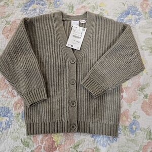 Zara Taupe Knit Women's Cardigan